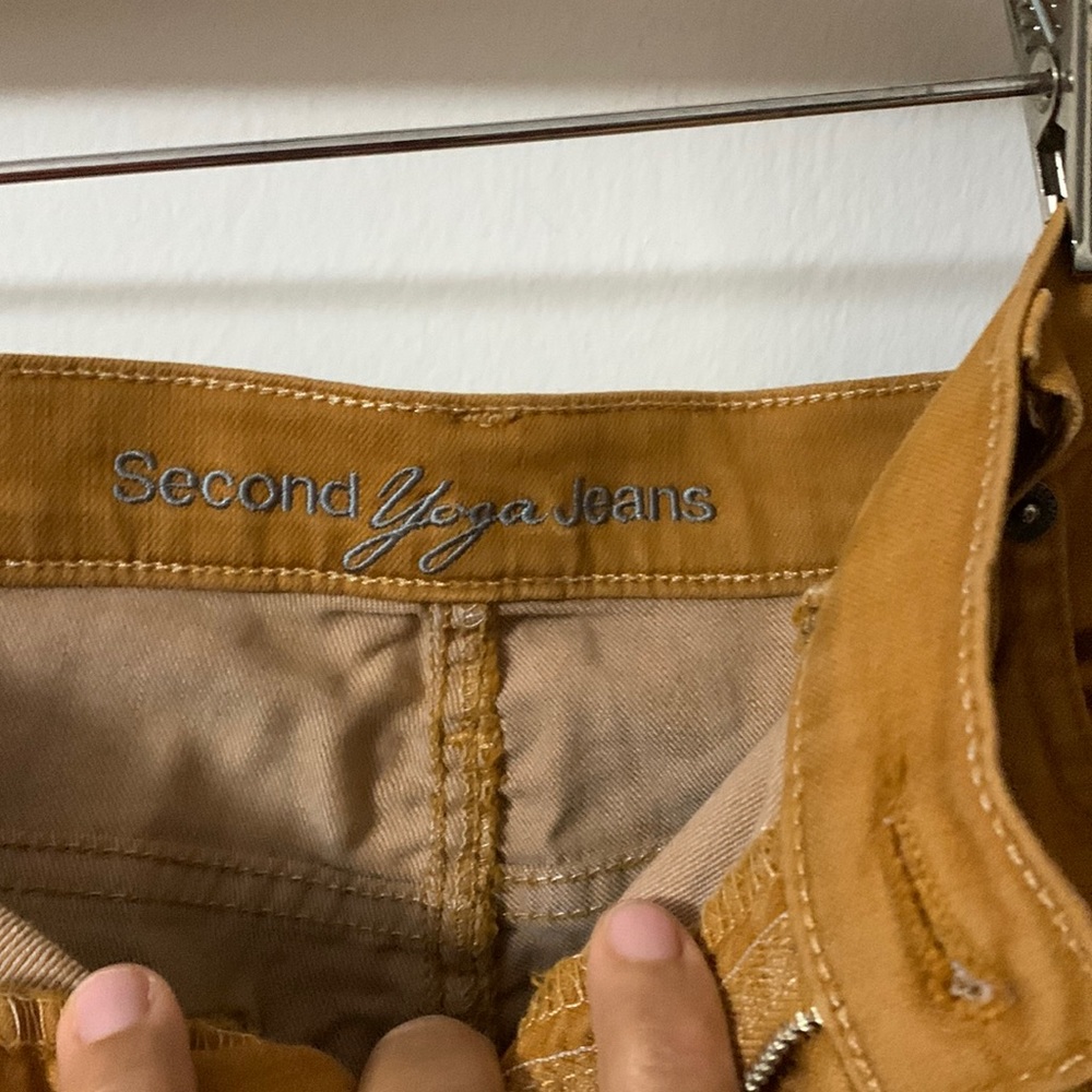 Mustard yellow Yoga jeans